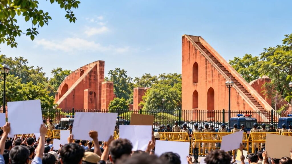 Protest Against Gyanesh Kumar