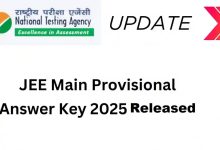 JEE Main 2025 session 1 released