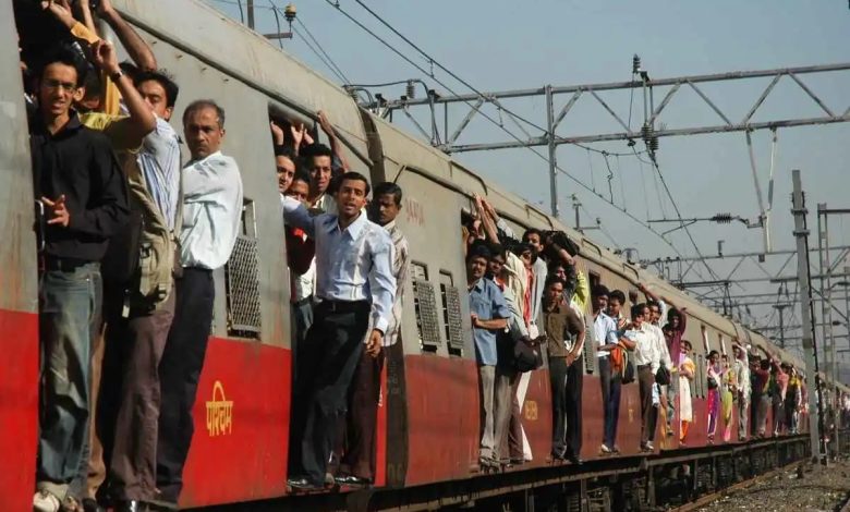 Overcrowded Train