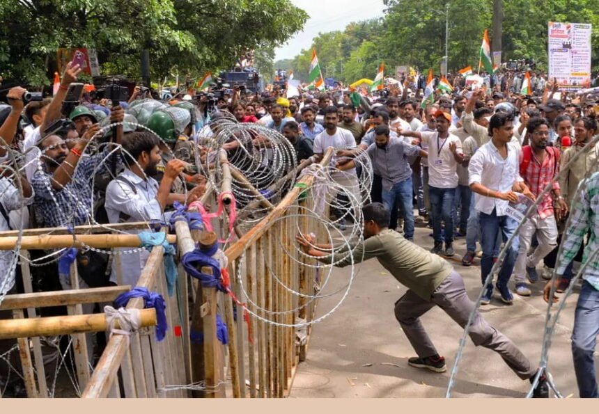 Student protests in Jharkhand