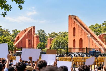 Protest Against Gyanesh Kumar